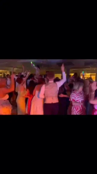 Dance like no one’s watching at the Pink Pony Club 🩷 

@croverhouse 

#pinkponyclub #weddingband #dancefloor #bride #groom #bestnight